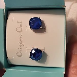 Origami Owl Clara Royal Blue on silver